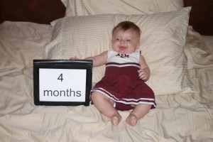 4 month cheerleader