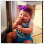 Landri Sneaks a Green Bean