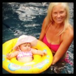Floating with Mommy