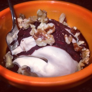 Banana Sundae with Chocolate Sauce